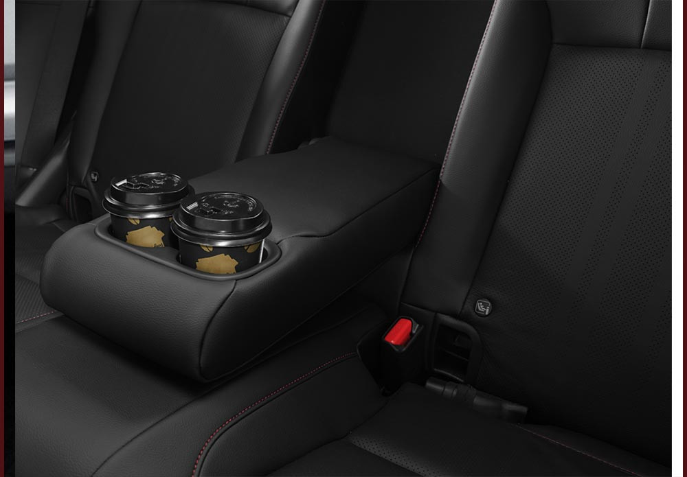 Rear Armrest With Cup Holder