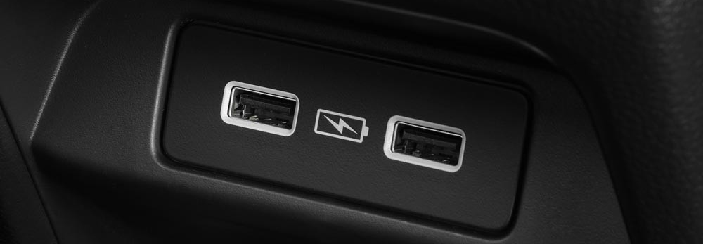 Dual Rear USB Port With Charging Function